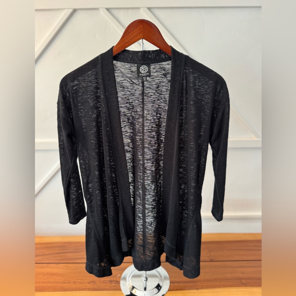 Bobeau Sheer Black Cardigan long XS worn twice